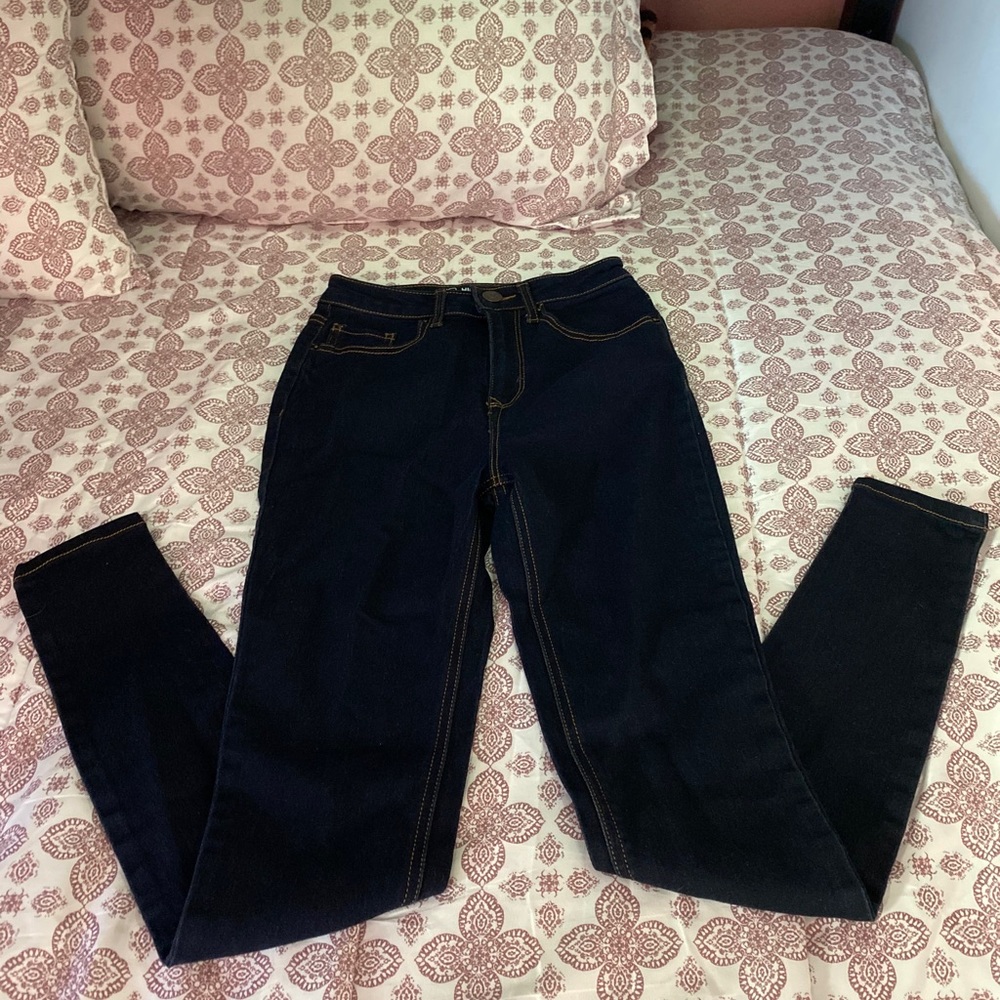 High rise skinny jeans